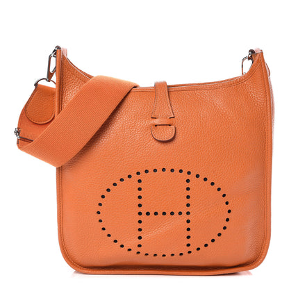 Hermes Taurillon Clemence Evelyne III PM Orange 1 of 7