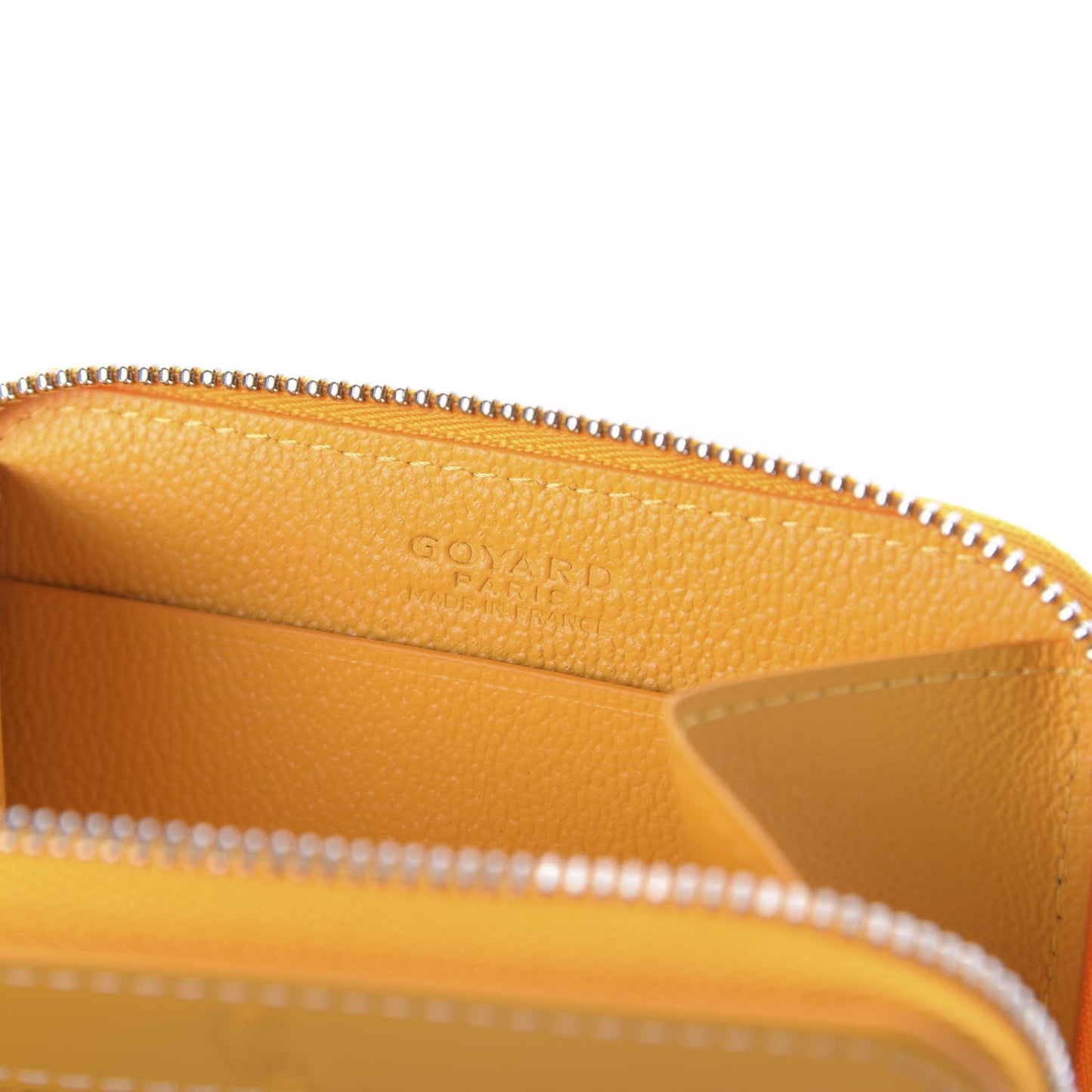 Goyardine Compact Wallet Yellow