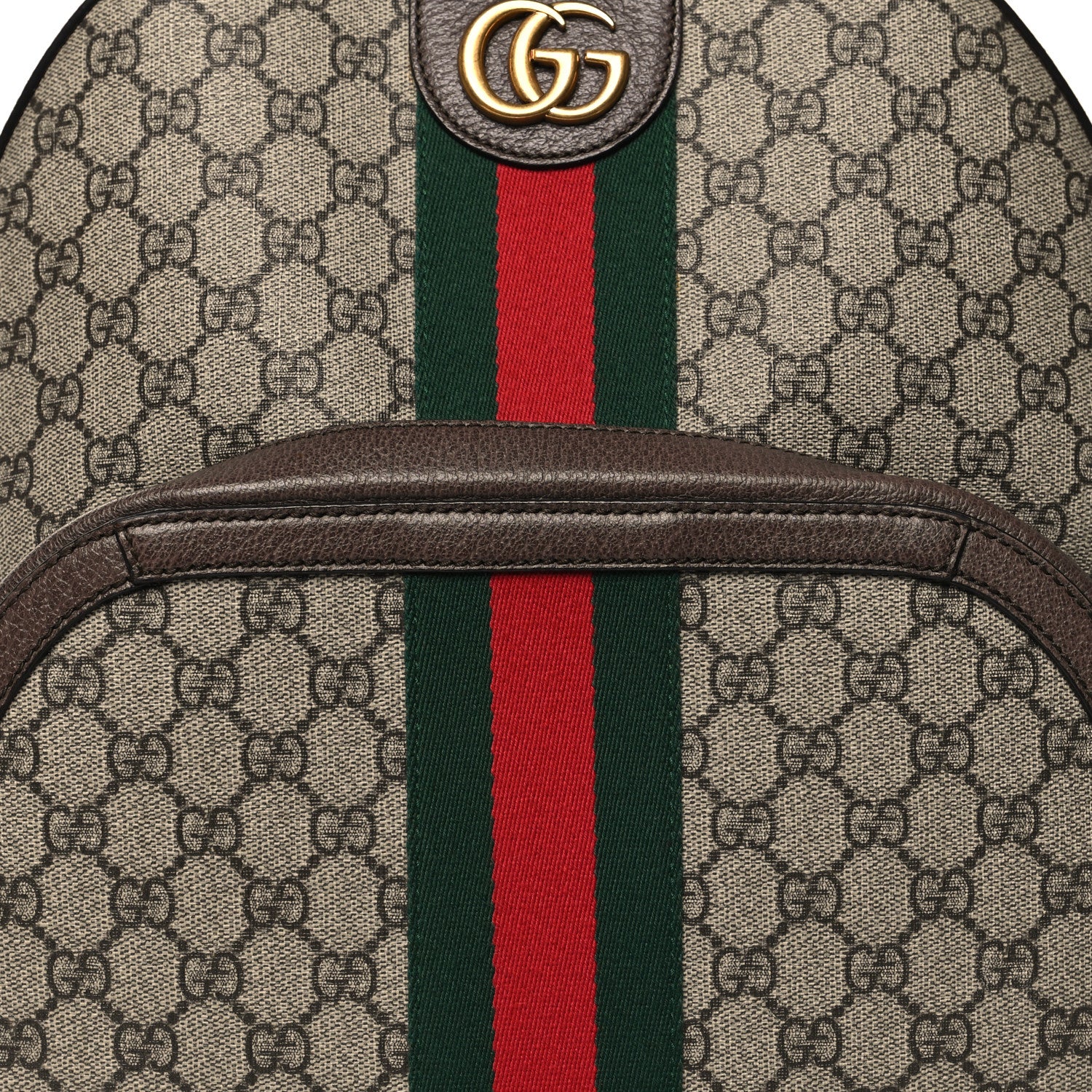 Gucci GG Supreme Monogram Medium Ophidia Day Backpack Brown 8 of 12