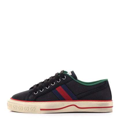 Gucci Canvas Web Womens 1977 Tennis Sneakers 35.5 Black 1 of 9