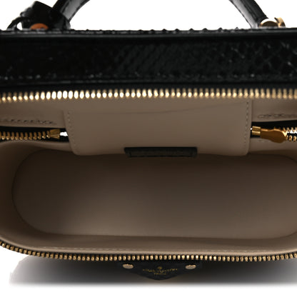 Louis Vuitton Snakeskin Vanity Pouch Black 4 of 8