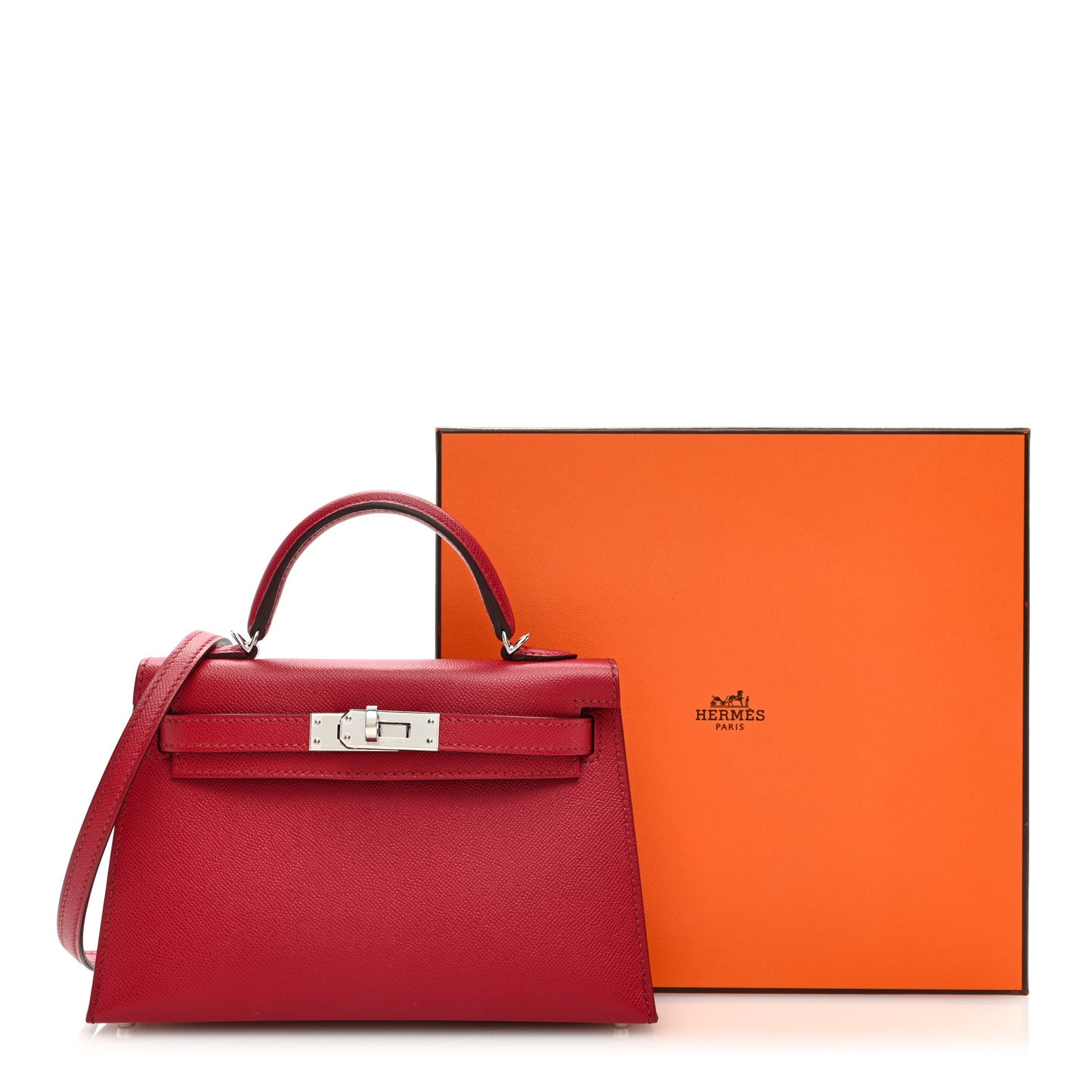 Epsom Mini Kelly Sellier 20 Rubis