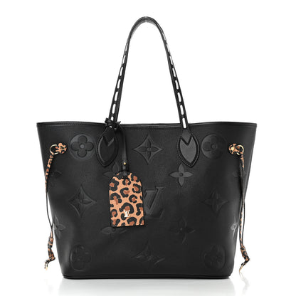 Louis Vuitton Empreinte Monogram Giant Wild At Heart Neverfull MM Black 3 of 12