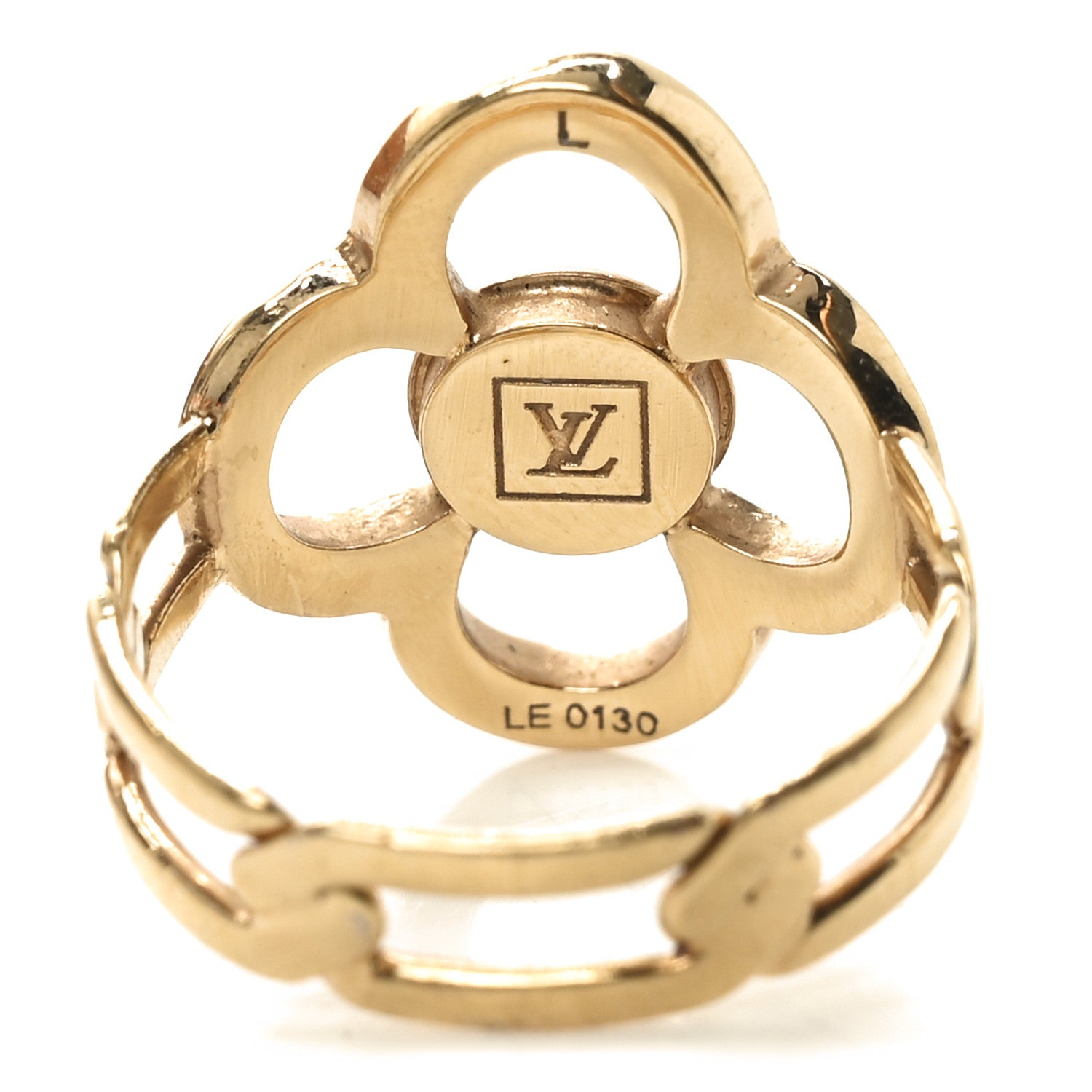 Louis Vuitton Strass Encrusted Flower Power Ring L 4 of 5