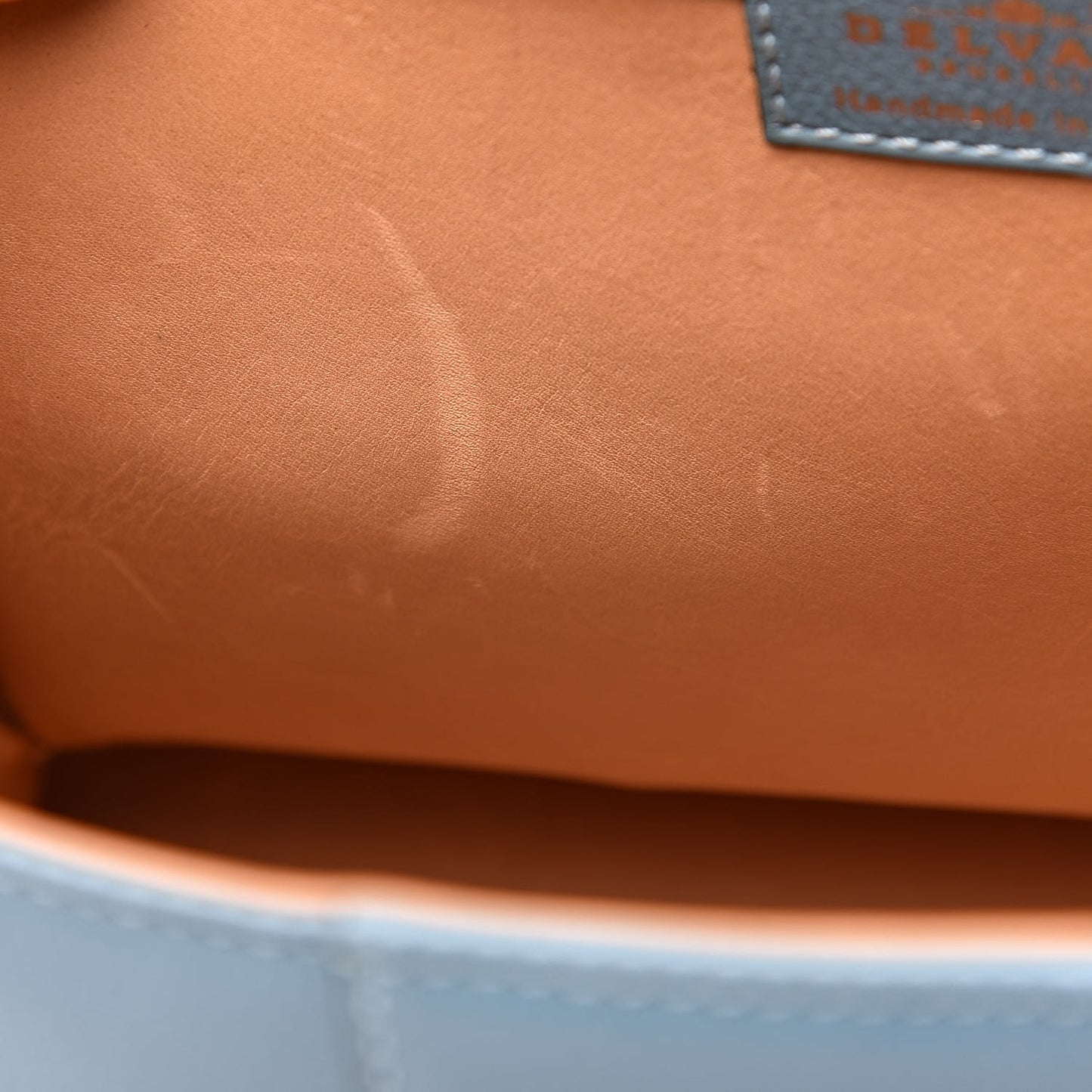 Calfskin MM Brillant Satchel Blue