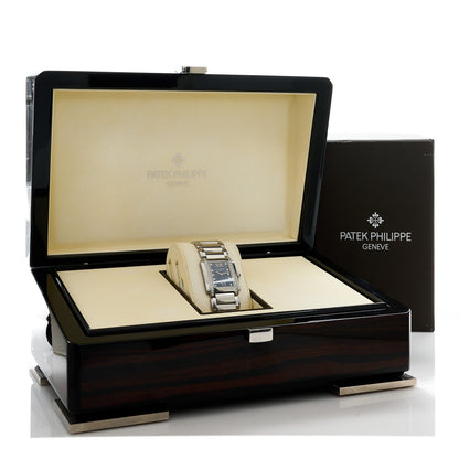 Patek Philippe Stainless Steel Diamond 25mm Twenty-4 Quartz Watch Blue 4910/10A-012 5 of 5