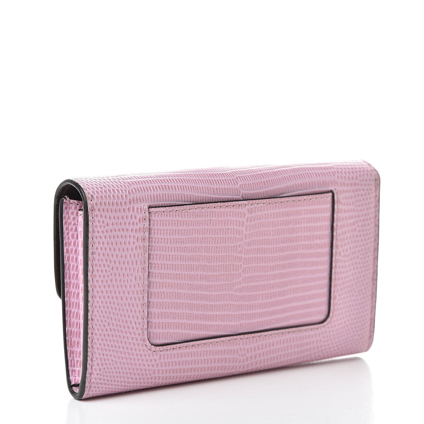 Lizard Calfskin Embossed Darley Wallet Blossom
