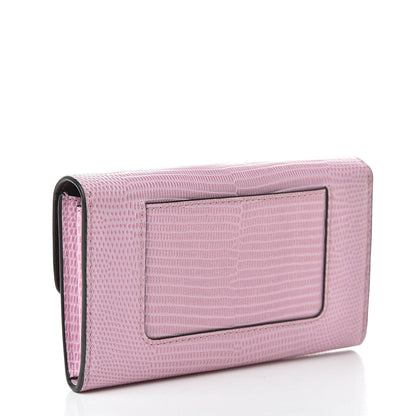 Mulberry Lizard Calfskin Embossed Darley Wallet Blossom 3 of 9
