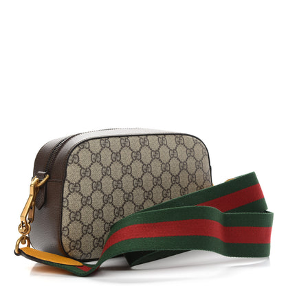 Gucci GG Supreme Monogram Web Neo Vintage Shoulder Bag Beige New Acero Crop 3 of 9