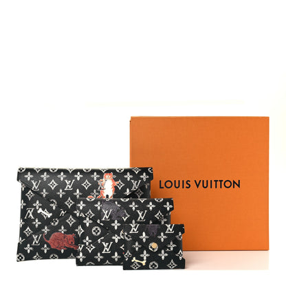 Louis Vuitton Catogram Kirigami Pochette Set Black 9 of 9