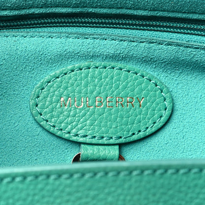 Mulberry Classic Grain Small Bayswater Satchel Aqua Green 6 of 10