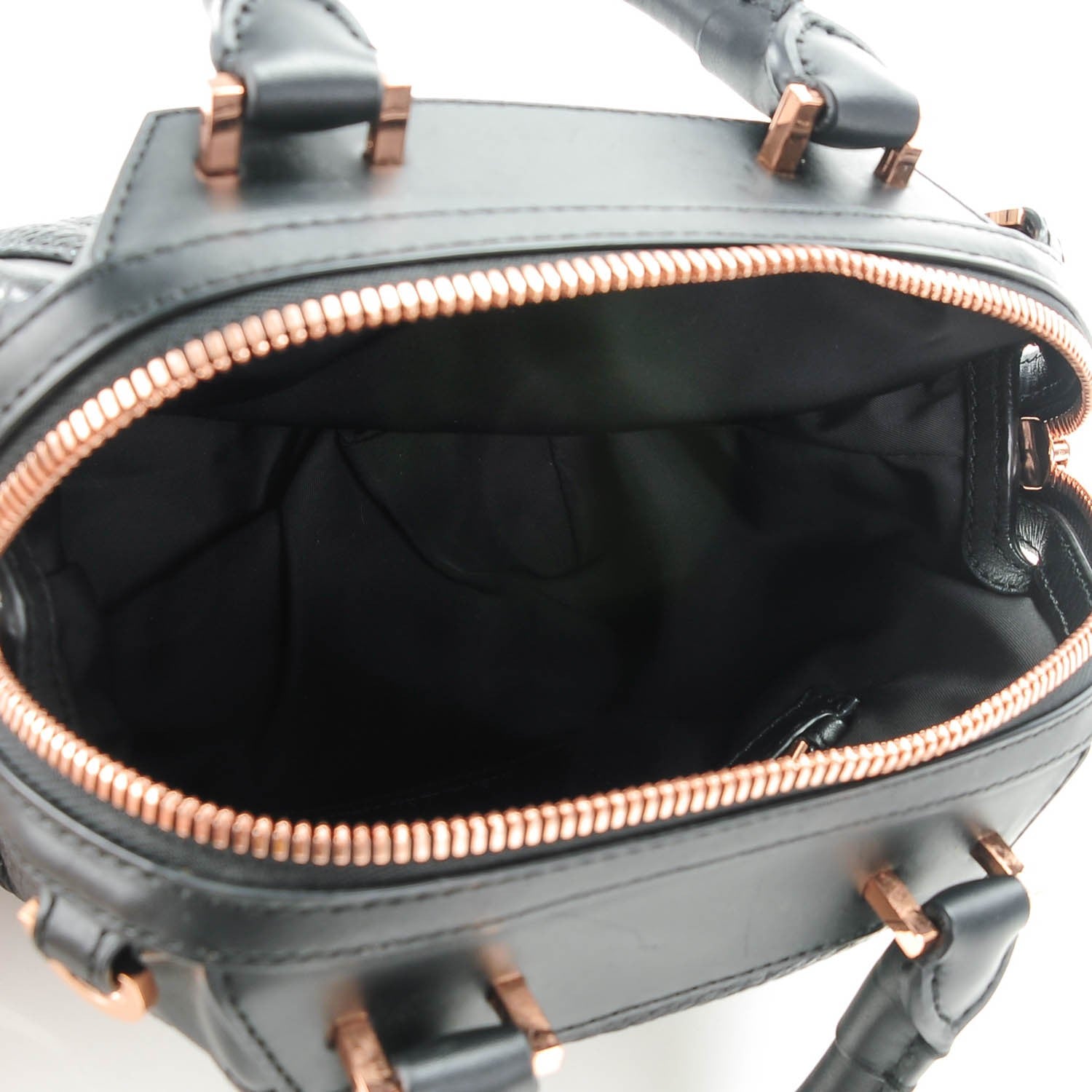 Alexander Wang Pebbled Calfskin Mini Emile Black Rose Gold Hardware 5 of 7
