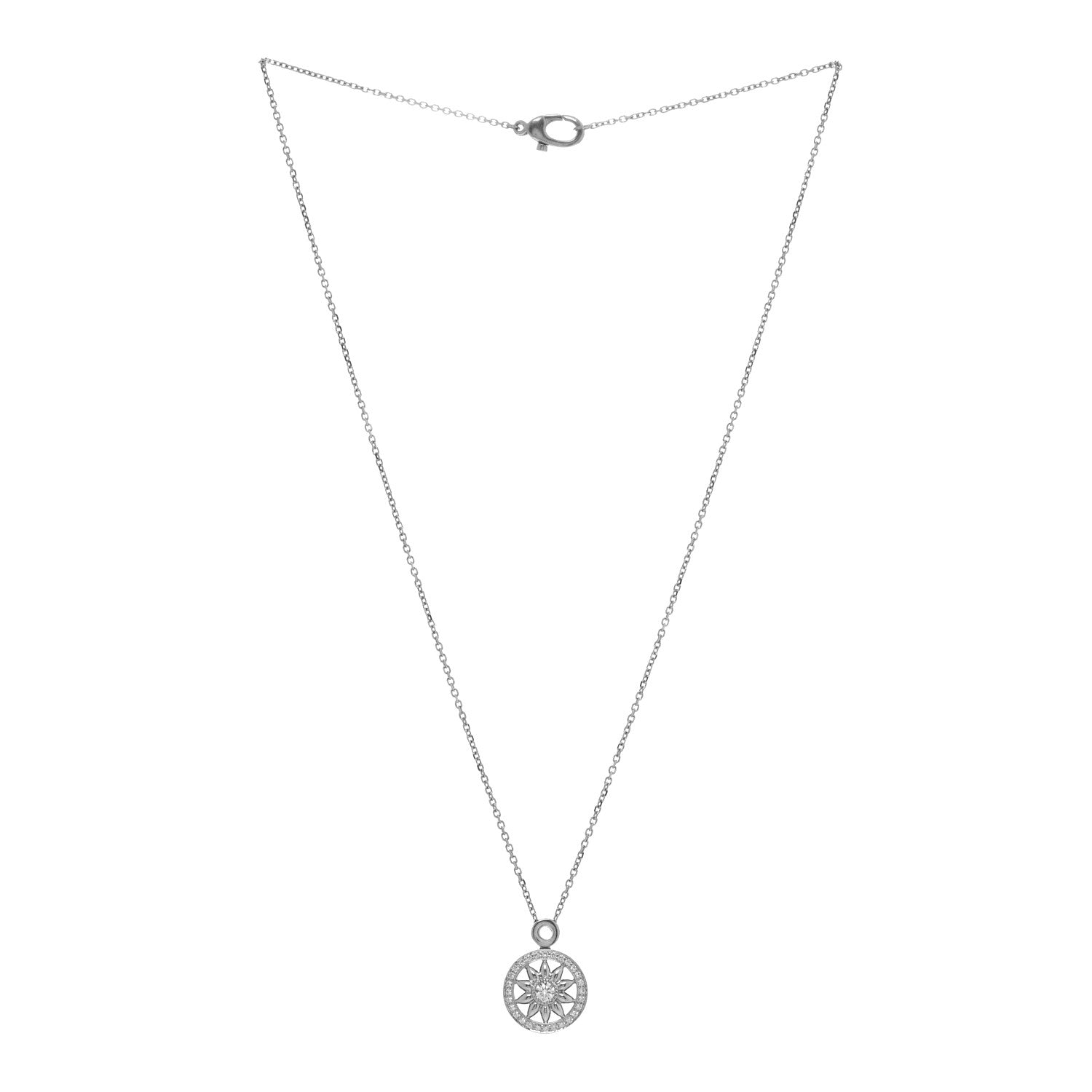 Harry Winston Platinum Diamond Winston Gates Pendant Necklace 2 of 5