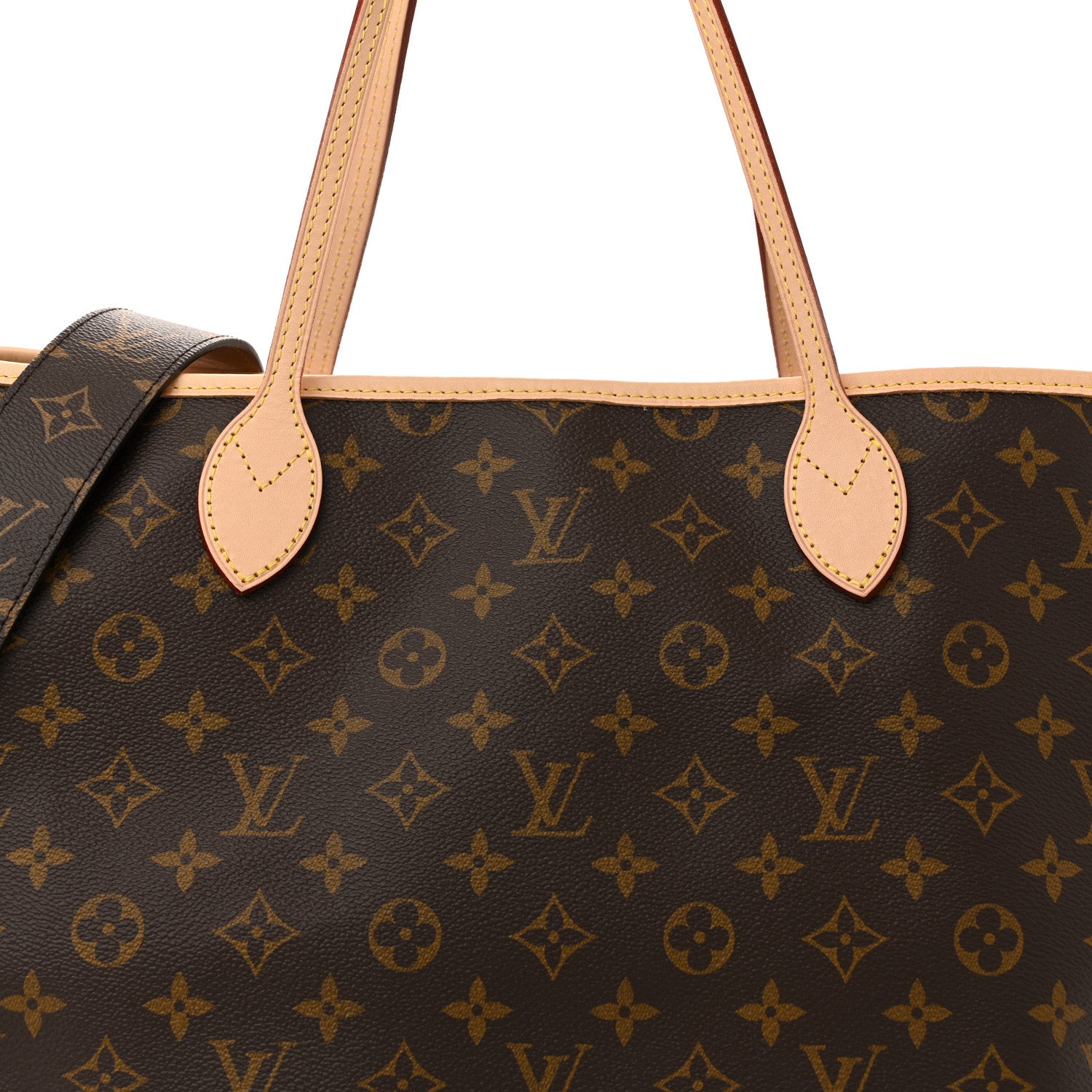Louis Vuitton Monogram Stamped Inside Out Neverfull Bandouliere GM Beige 7 of 10