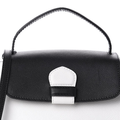 Burberry Derby Calfskin House Check Small Camberley Chalk White Black 9 of 10