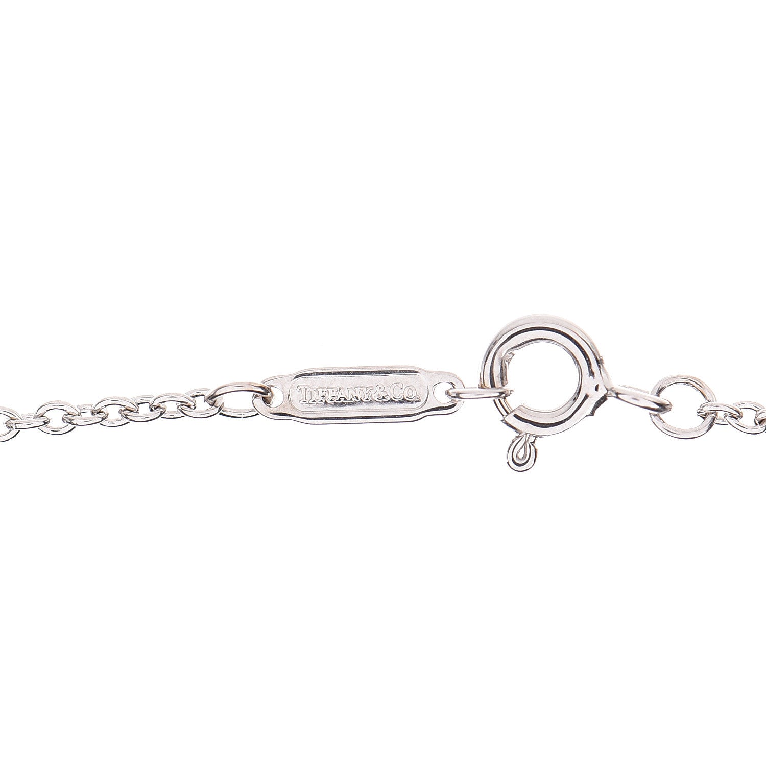 Tiffany 18K White Gold Amethyst Iolite Drop Pendant Necklace 6 of 6