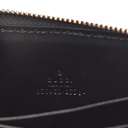 Gucci Guccissima Zip Around Card Case Black 6 of 8