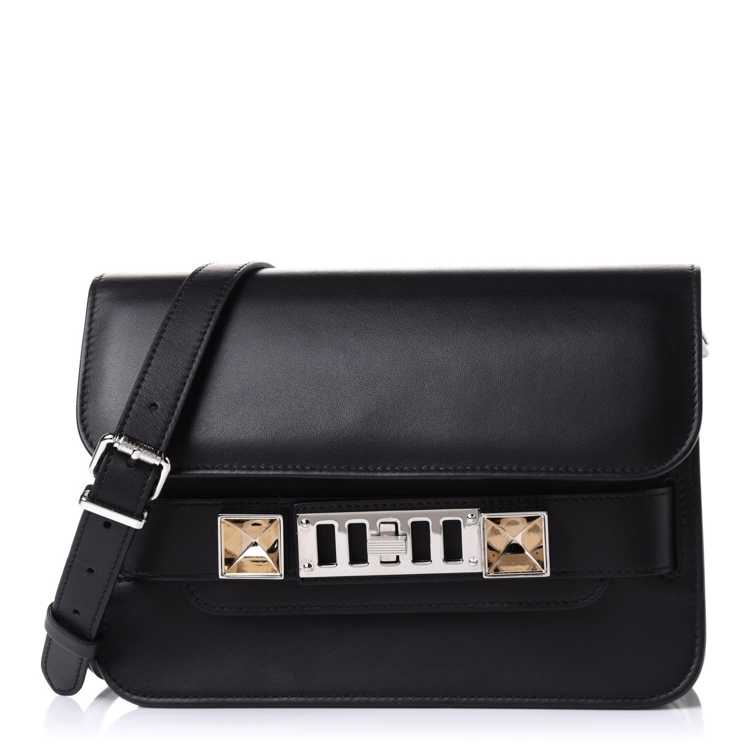 Proenza Schouler Smooth Calfskin Mini PS11 Classic Shoulder Bag Black 1 of 10