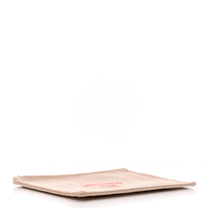 Hermes Toile Flat Yachting Pouch Rouge 4 of 6