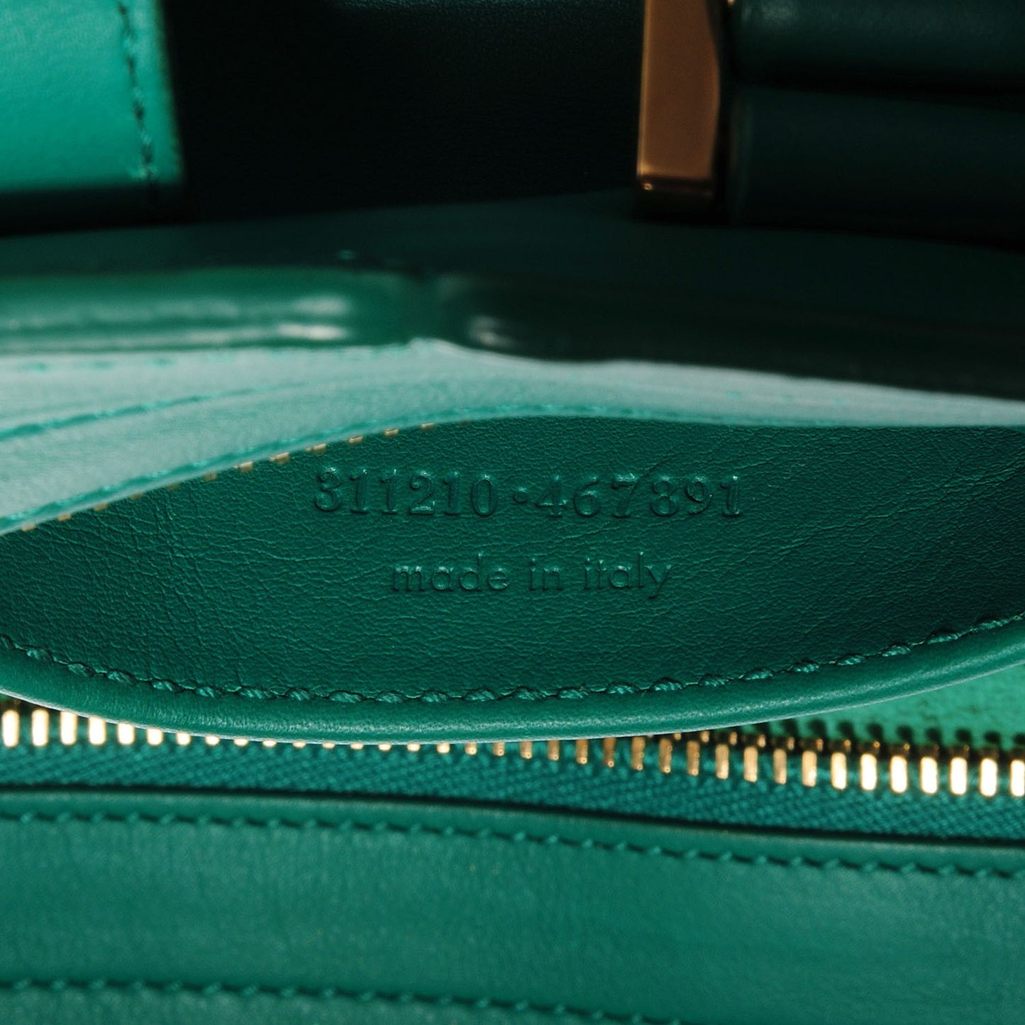 Calfskin Small Classic Y Cabas Green