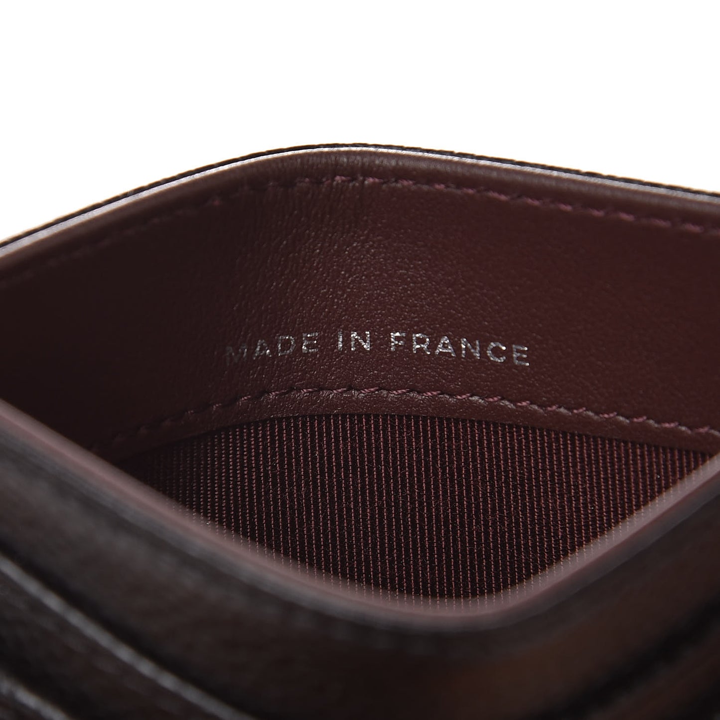 Caviar Quilted Card Holder Black