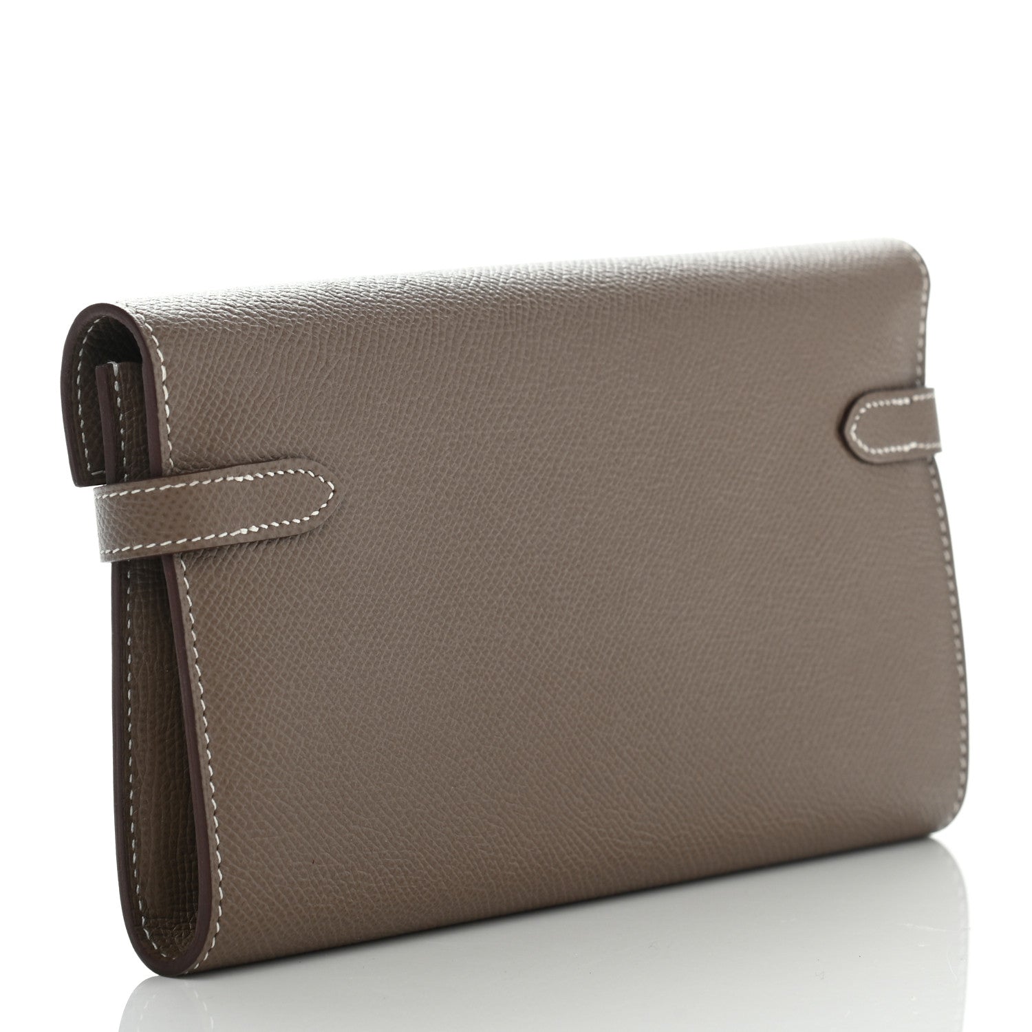 Hermes Epsom Kelly Longue Wallet Etoupe 3 of 9