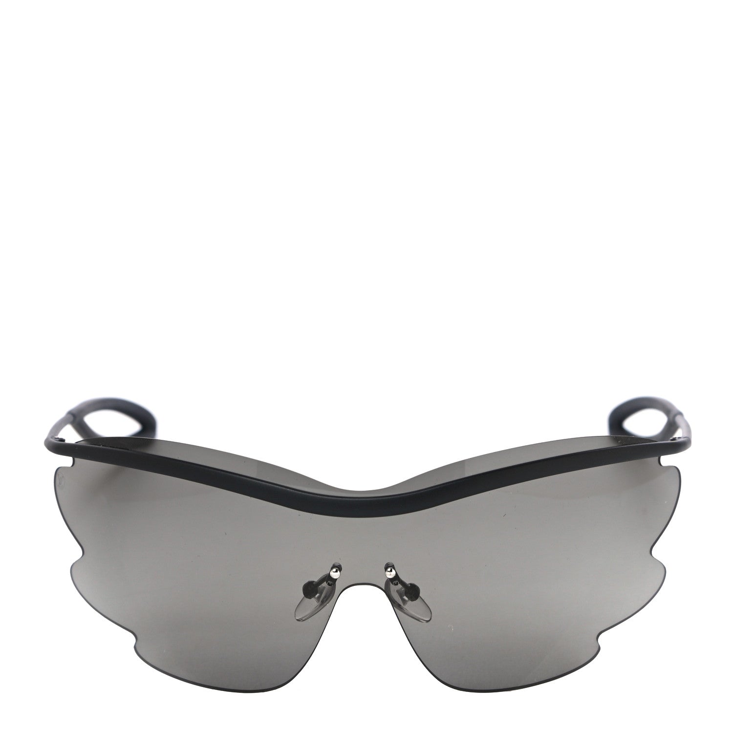 Louis Vuitton Metal Bohemian Vuittony Mask Sunglasses Z1227U Black 5 of 9
