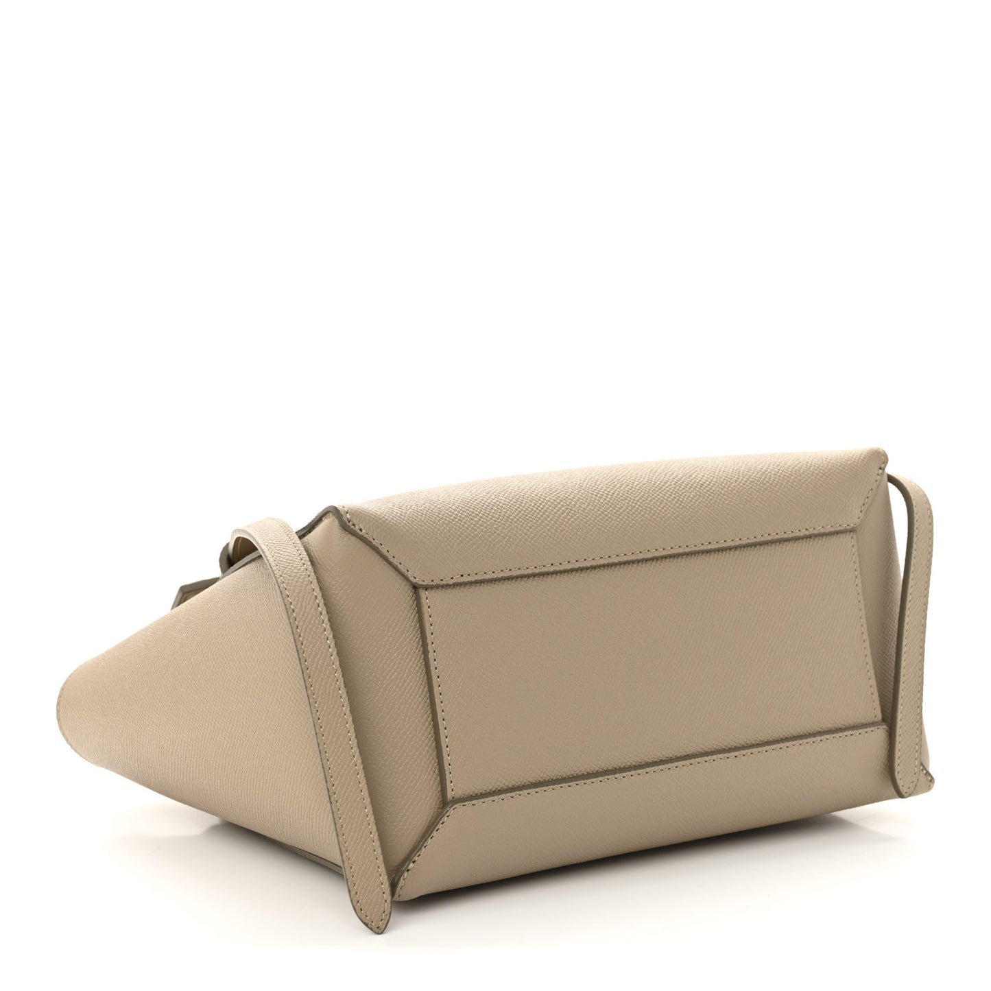 Grained Calfskin Micro Belt Bag Light Taupe