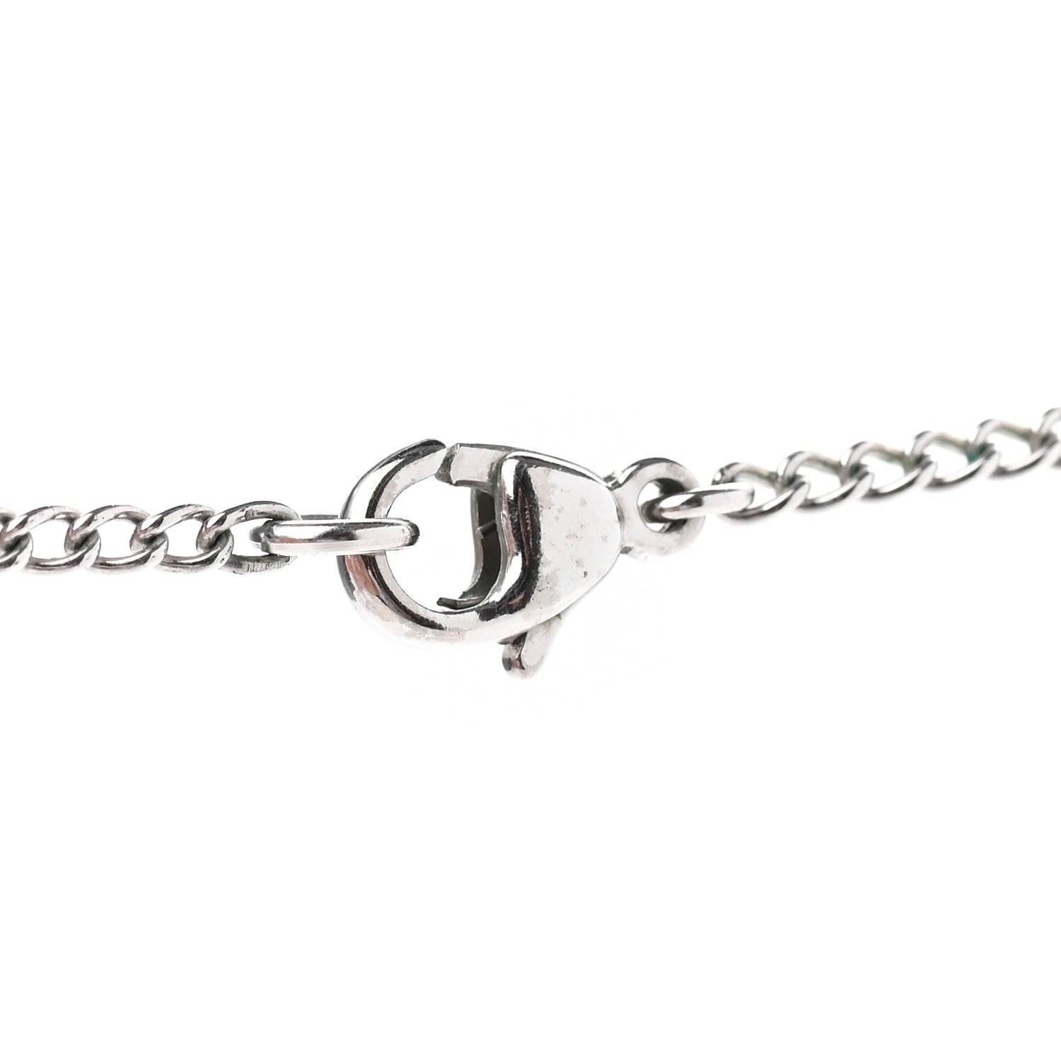Chanel Metal CC Necklace Silver 5 of 6