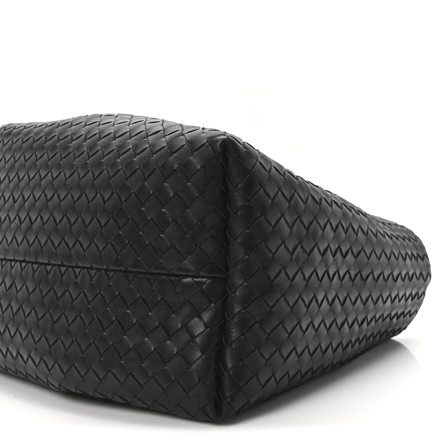 Bottega Veneta Calfskin Intrecciato Pinacoteca Reversible Tote Black Fondant 18 of 19