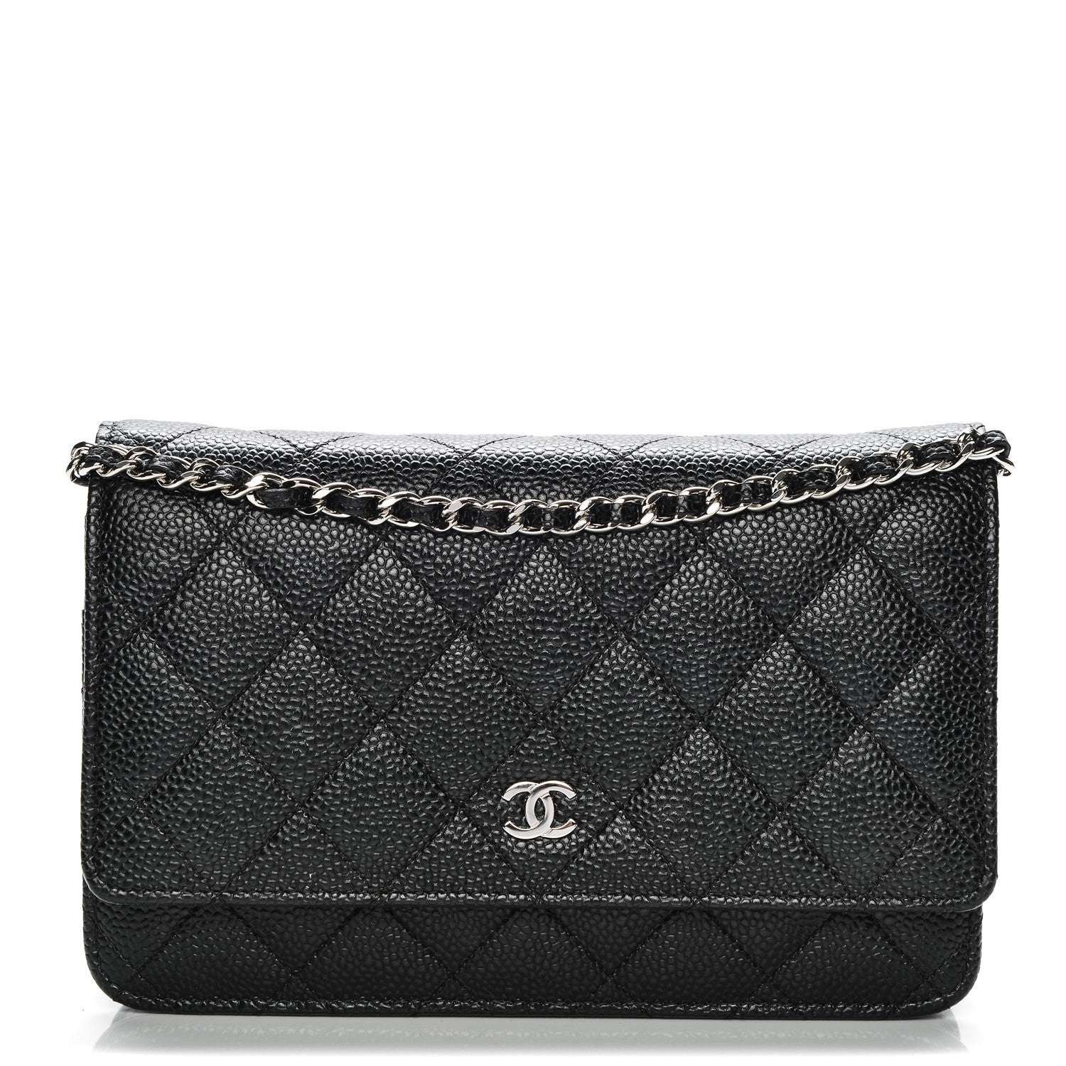 Chanel Caviar Quilted Wallet On Chain WOC Black 1 of 9