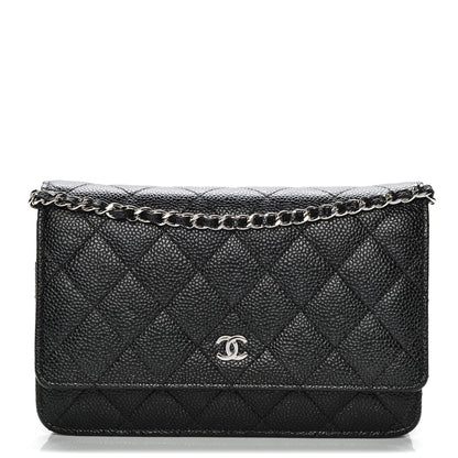 Chanel Caviar Quilted Wallet On Chain WOC Black 1 of 9