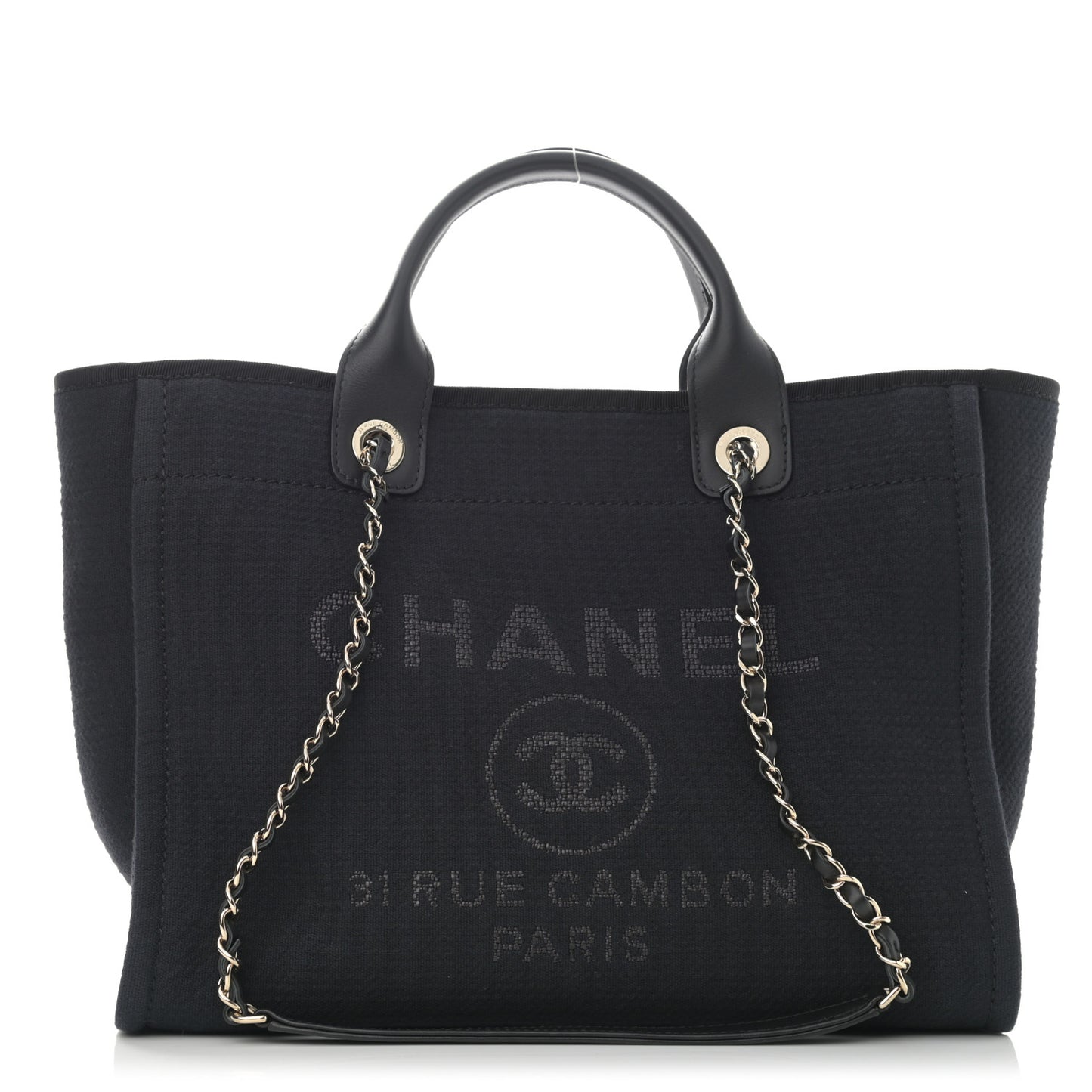 Mixed Fibers Small Deauville Tote Black