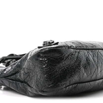 Balenciaga Agneau Arena Classic Hardware Le City First Bag Black 10 of 11