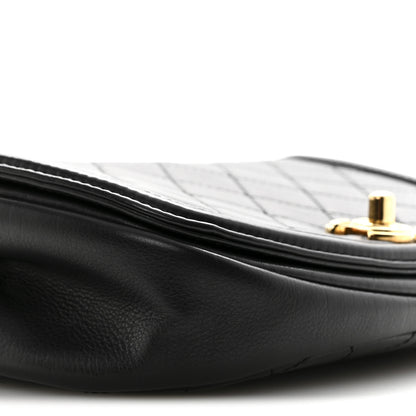 Chanel Calfskin Quilted Small Underline Flap Black 9 of 12