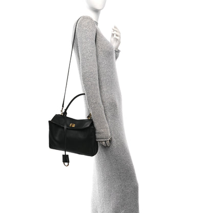 Balenciaga Natural Smooth Calfskin Small Rodeo Top Handle Handbag Black 2 of 10
