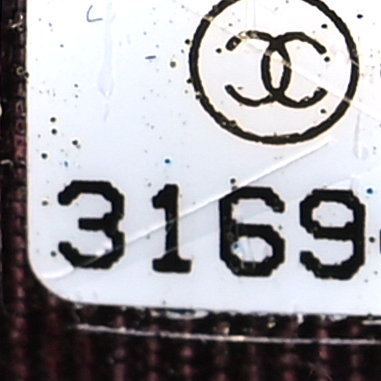 Caviar Quilted Glasses Case With Chain Black