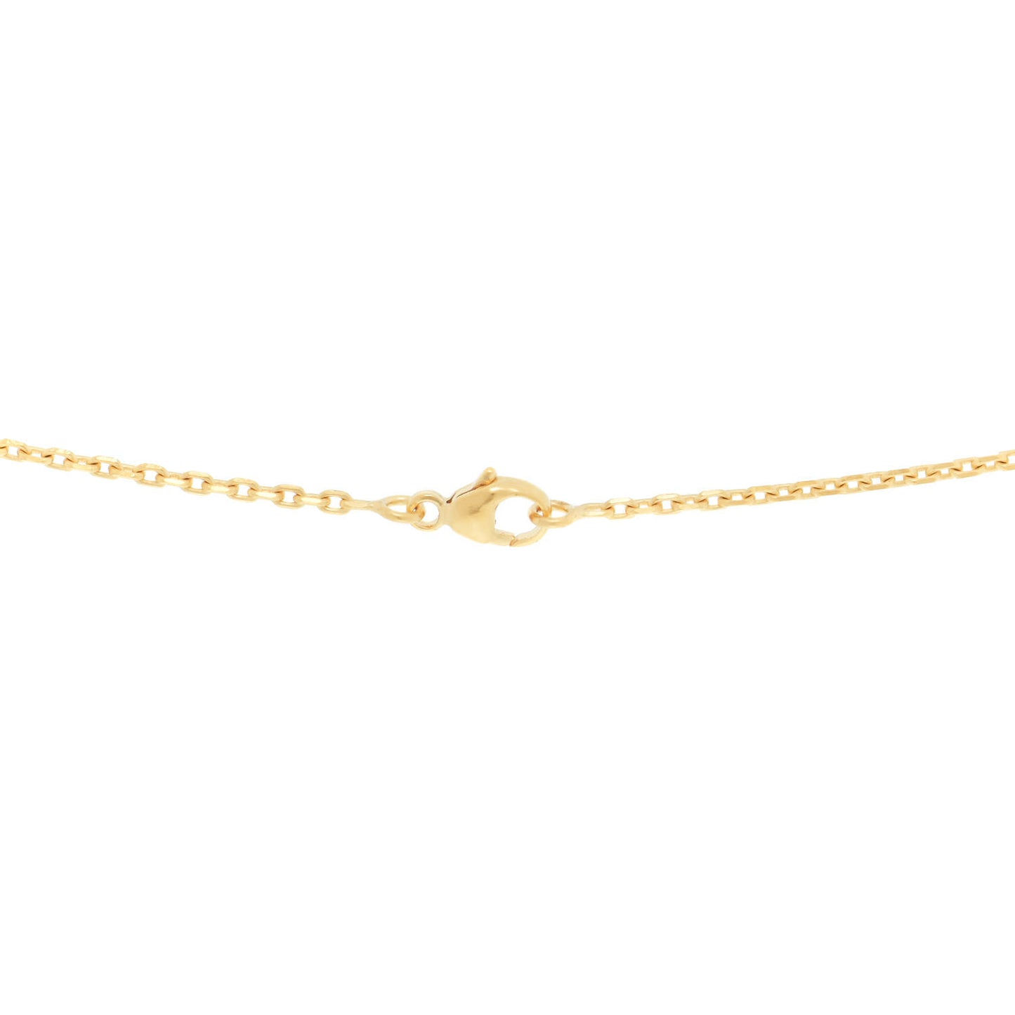 Lacquered Gold Pop H Pendant Necklace Black
