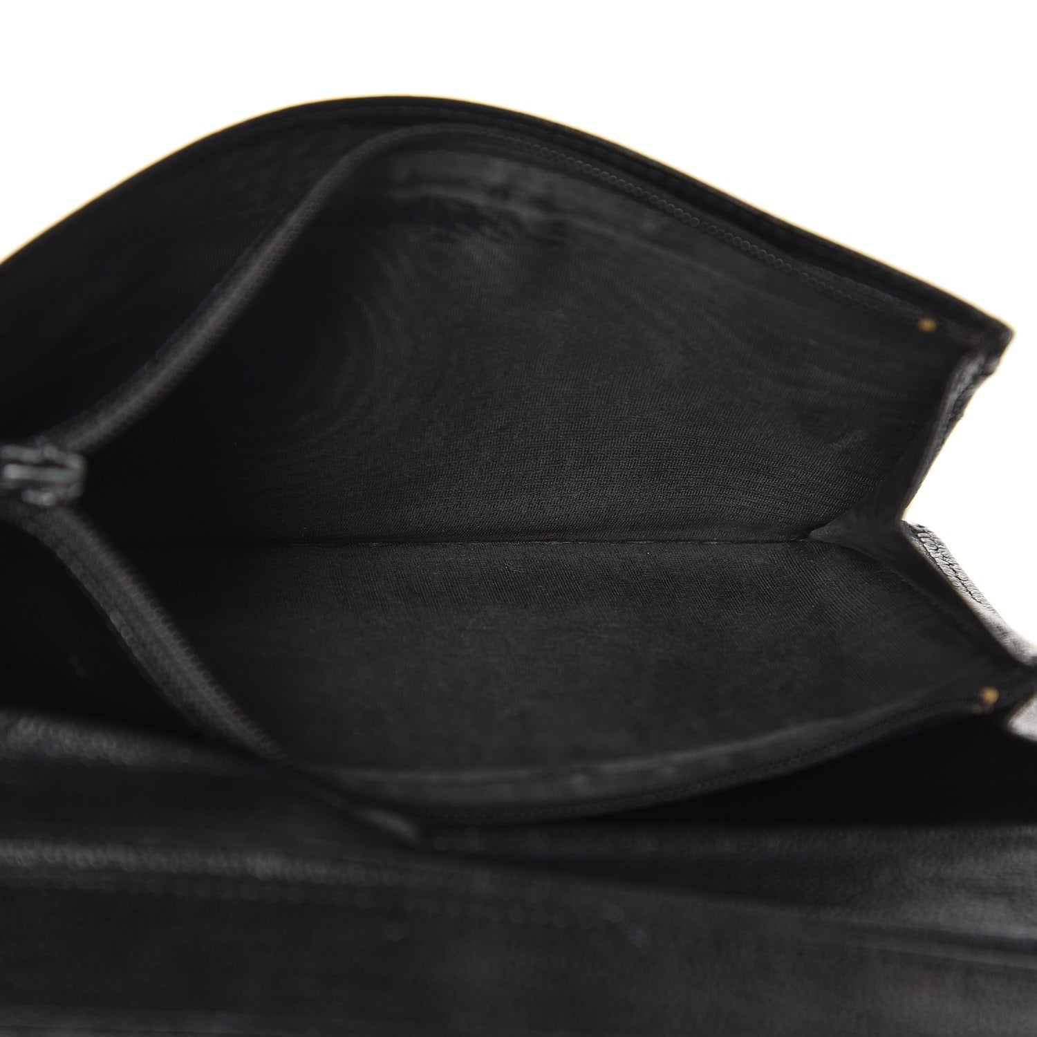 Chanel Goatskin Yen Wallet Black 5 of 13