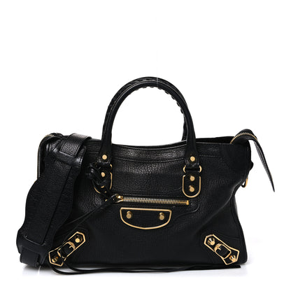 Balenciaga Chevre Gold Metallic Edge Hardware S City Black 1 of 11