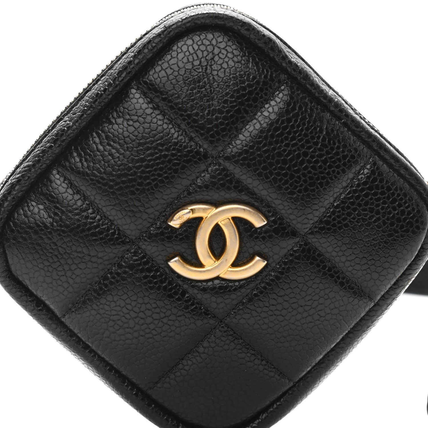 Chanel Caviar Quilted Coin Purse Belt Bag Black 8 of 12