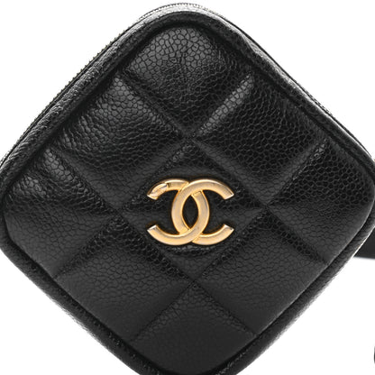 Chanel Caviar Quilted Coin Purse Belt Bag Black 8 of 12