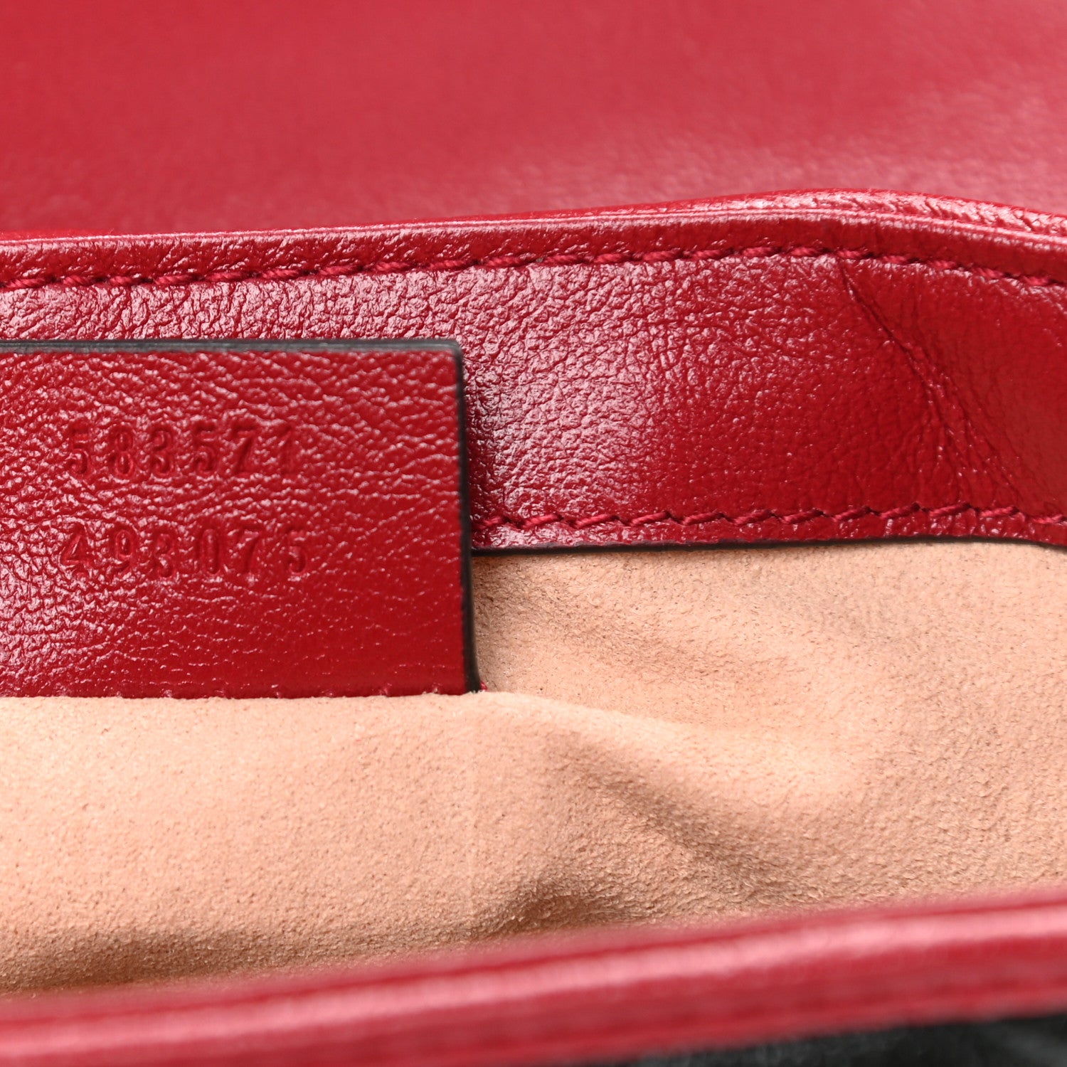 Gucci Vintage Effect Calfskin Matelasse Diagonal Mini Torchon GG Marmont Top Handle Shoulder Bag Black Romantic Cherry 7 of 11