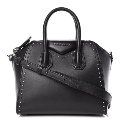 Givenchy Smooth Calfskin Mini Studded Antigona Black 1 of 17