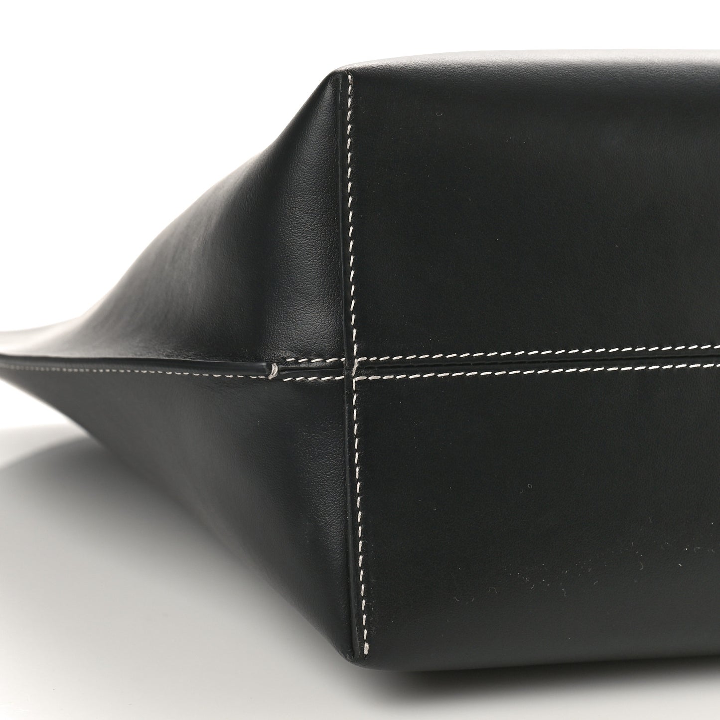 Calfskin Monogram Motif TB Medium Soft Tote Black