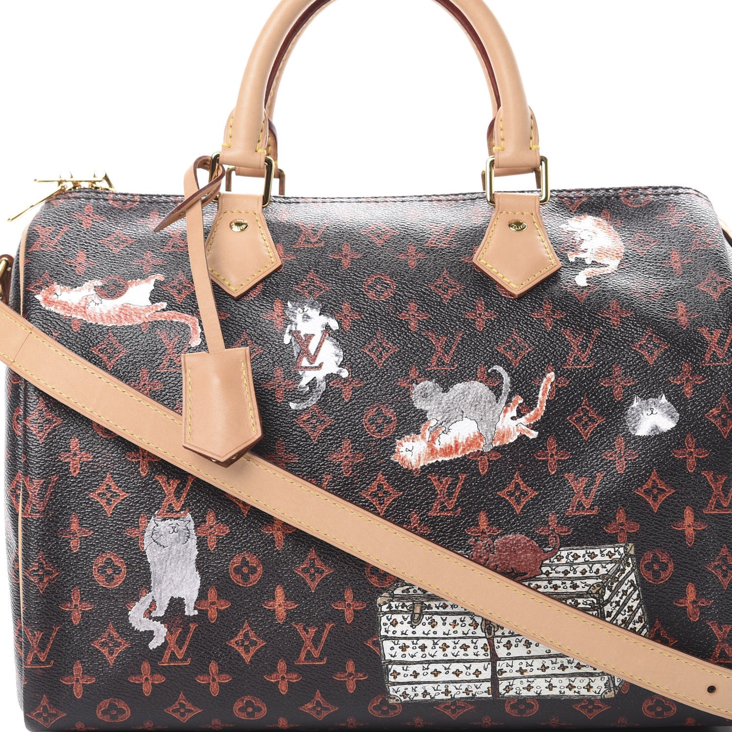 Catogram Speedy Bandouliere 30 Marron
