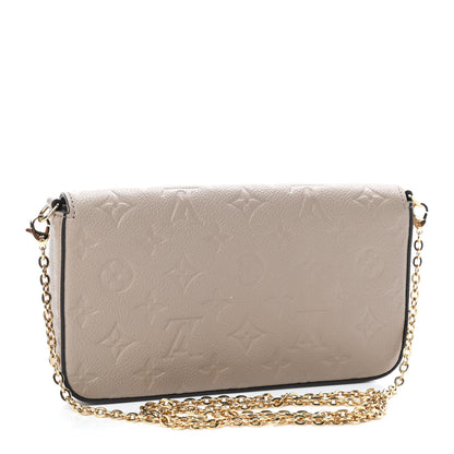 Louis Vuitton Empreinte Pochette Felicie Chain Wallet Tourterelle 3 of 8