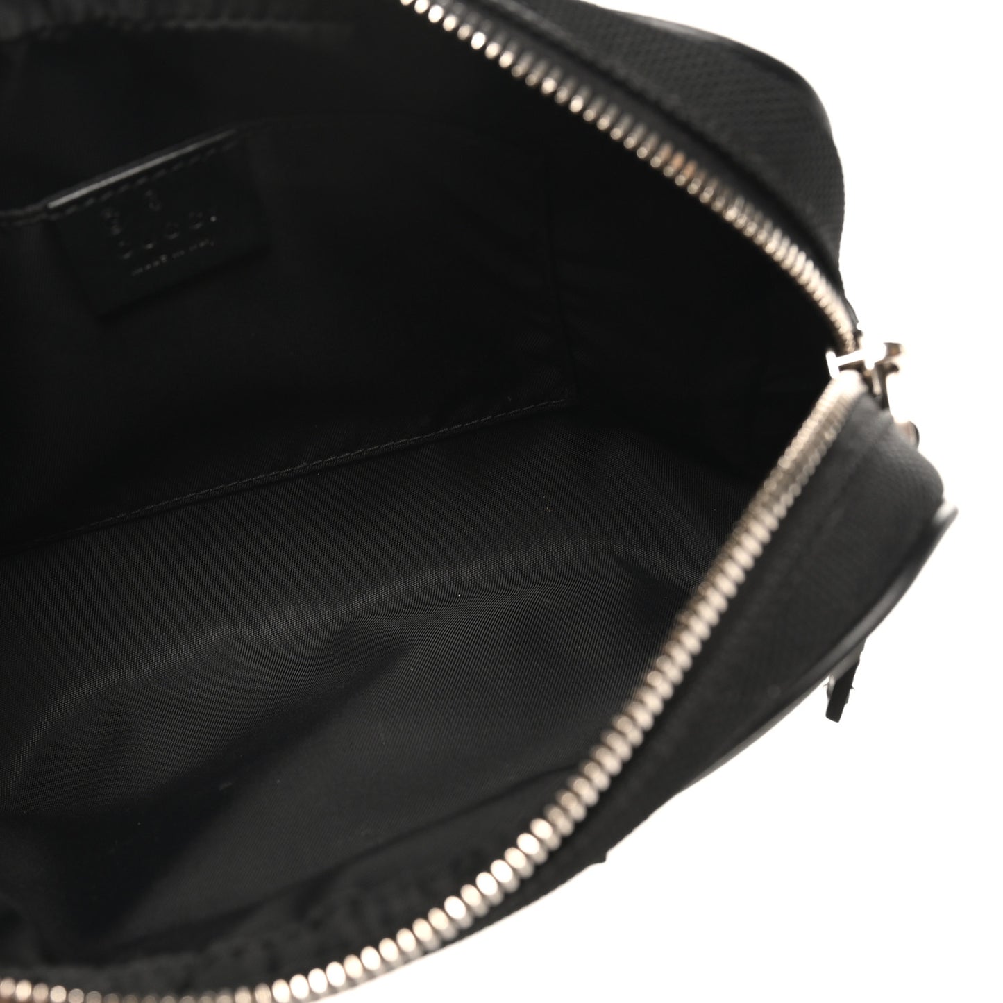 Canvas Web Slim Belt Bag Black