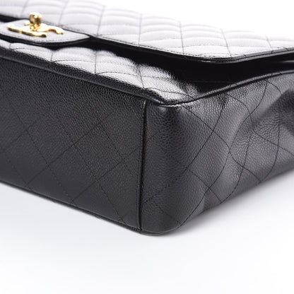 Chanel Caviar Quilted Maxi Double Flap Black 6 of 9