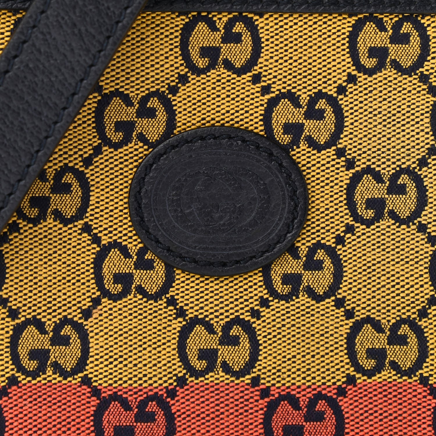 Gucci Monogram Multicolor Mini Retro Interlocking G Messenger Blue Rainbow Light Blue 8 of 10